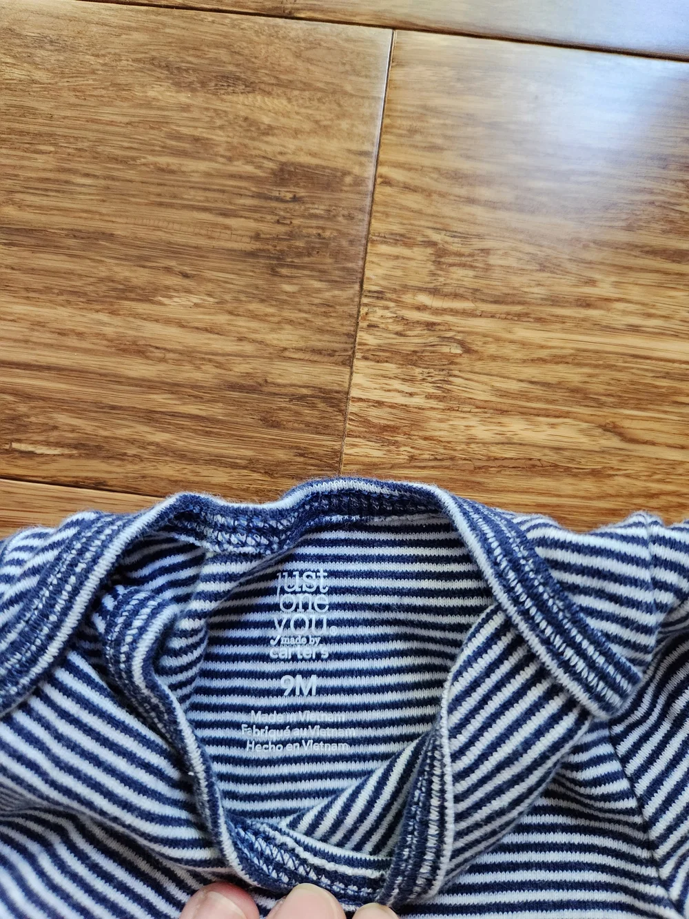 Set Of 4 Blue Short Sleeve Bodysuits From Carters And Garanimals, 6-9 Months